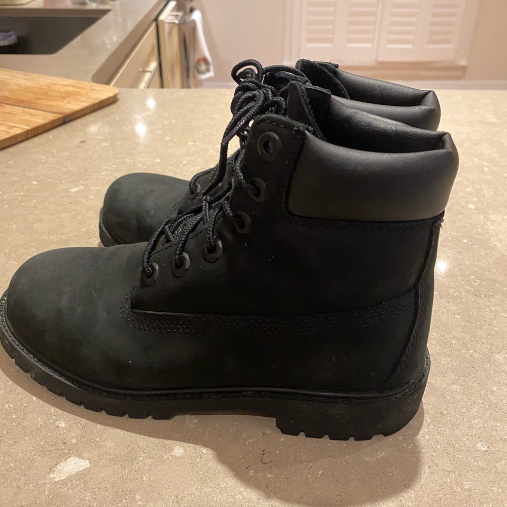 Timberland Kids Black Boots